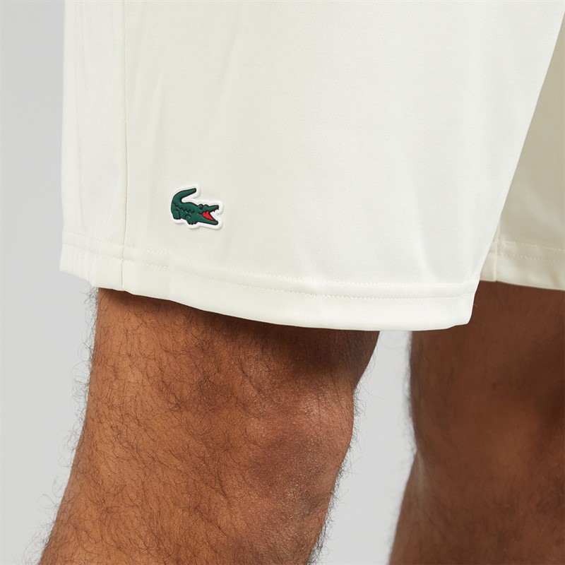 Lacoste Mens Stretch Shorts Ecru White