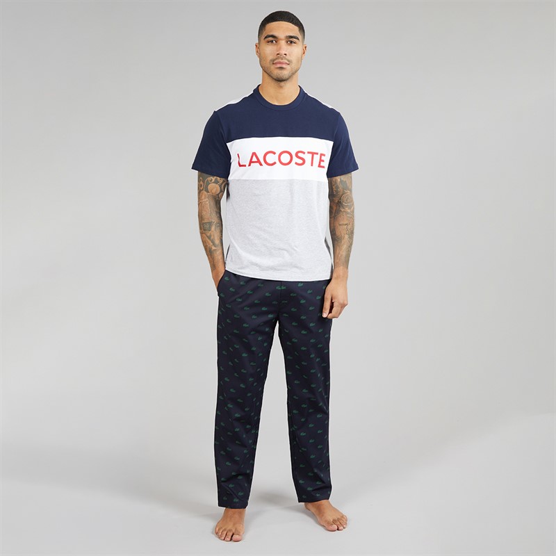 Lacoste Mens Lounge Pants Blue/Green