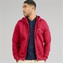 Lacoste Mens Zip Through Fleece Hoodie Raspberry Pink