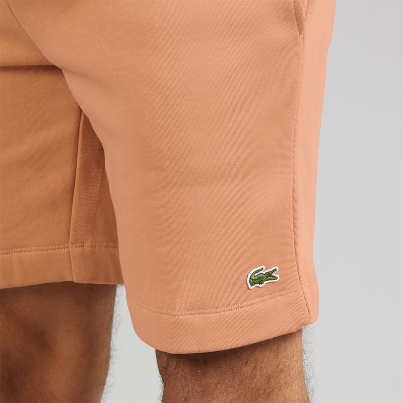Lacoste Mens Regular Fit Fleece Shorts Pinkish Beige