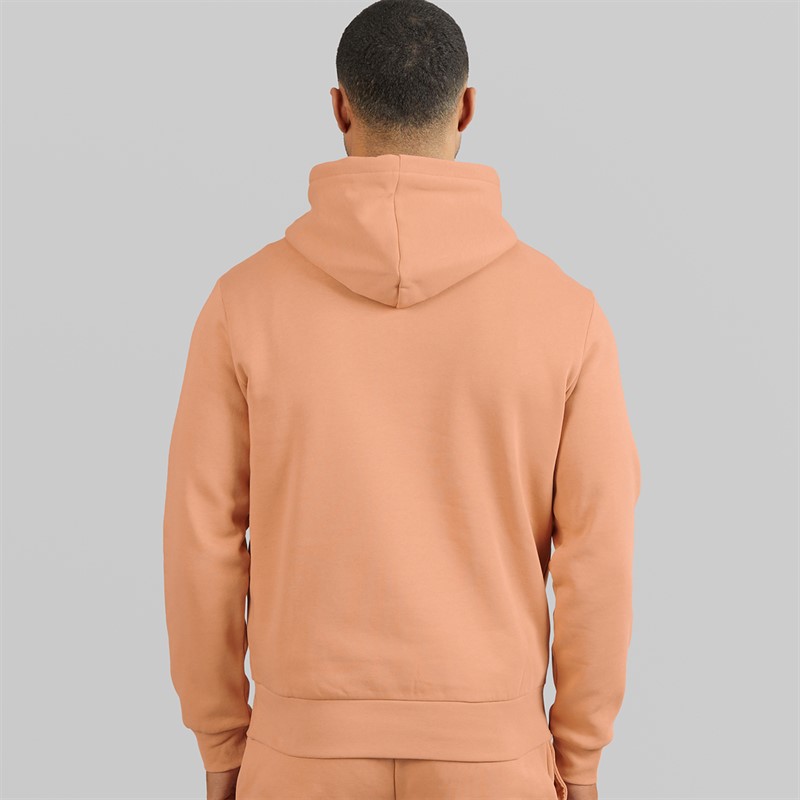 Lacoste Mens Fleece Hoodie Pinkish Beige