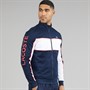 Lacoste Mens Zip Through Sweatshirt Blue/White