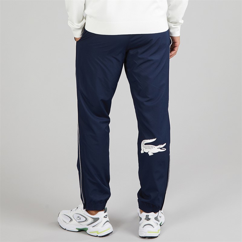 Lacoste Mens Printed Joggers Midnight Blue