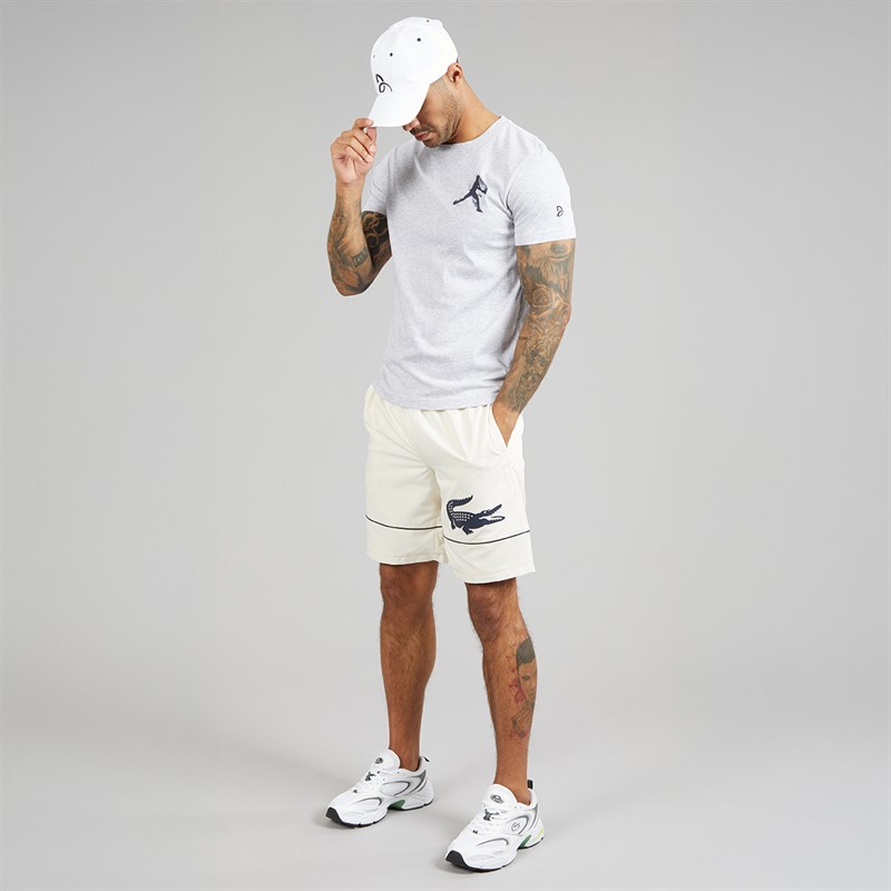 Lacoste Mens Cap And T-Shirt Set Grey Chine/Navy Blue