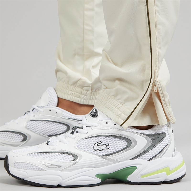 Lacoste Mens Logo Stripe Tracksuit Ecru White
