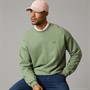 Lacoste Mens Loose Fit Heavy Fleece Sweatshirt Sage Green