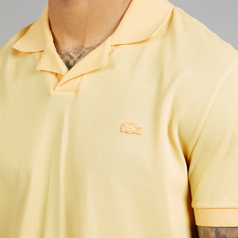 Lacoste Mens Polo Shirt Pastel Yellow