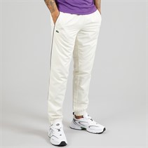 Lacoste Mens Printed Joggers Ecru White