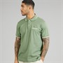Lacoste Mens Classic Fit Pocket Accent Polo Shirt Green/White