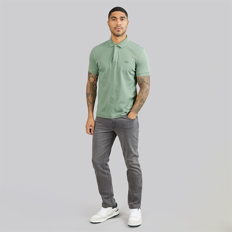 Lacoste Mens Regular Fit Polo Shirt Sage Green