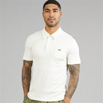 Lacoste Mens Slim Fit Cotton Polo Shirt White