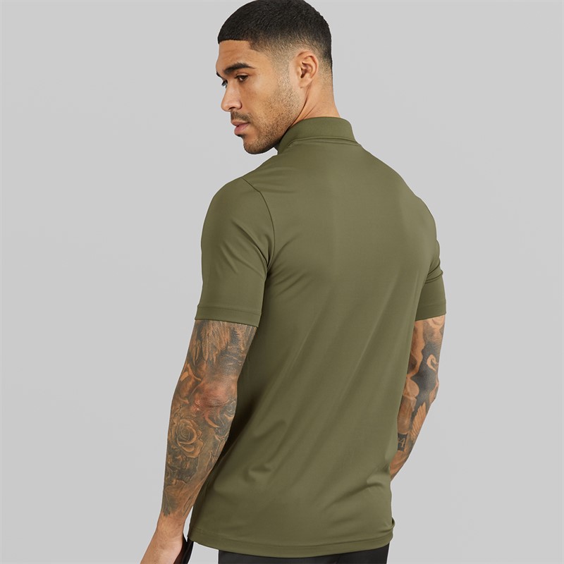 Lacoste Mens Regular Fit Polo Shirt Khaki Green