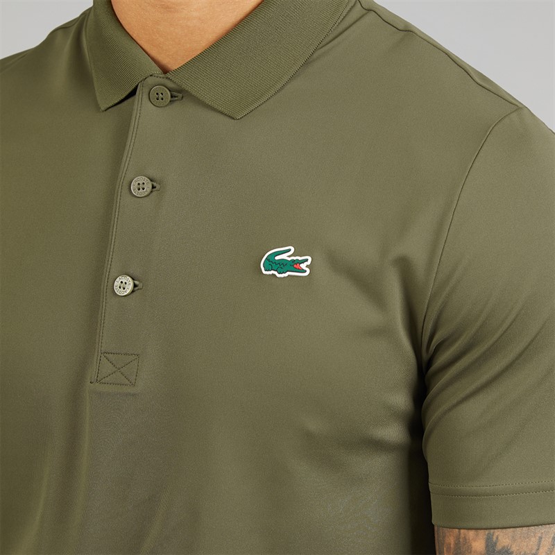 Lacoste Mens Regular Fit Polo Shirt Khaki Green