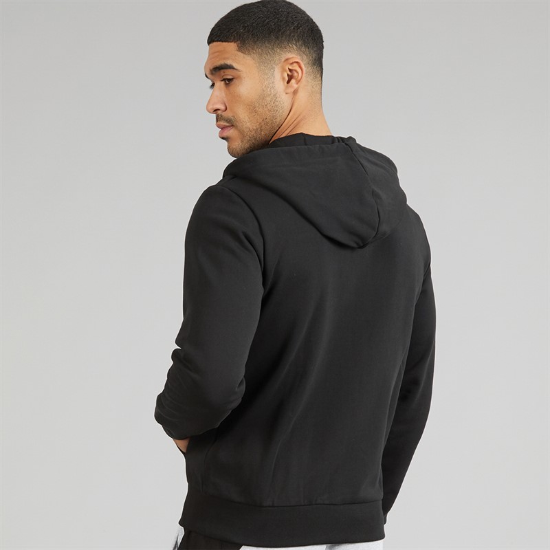 Lacoste Mens Zip Through Colour Block Hoodie Black/White/Green