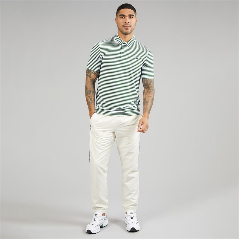 Lacoste Mens Regular Fit Polo Shirt Green/White