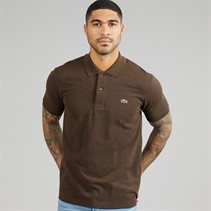 Lacoste Mens Classic Fit Polo Shirt Heathered Brown