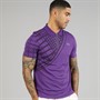 Lacoste Mens Printed Slim Fit Polo Shirt Purple
