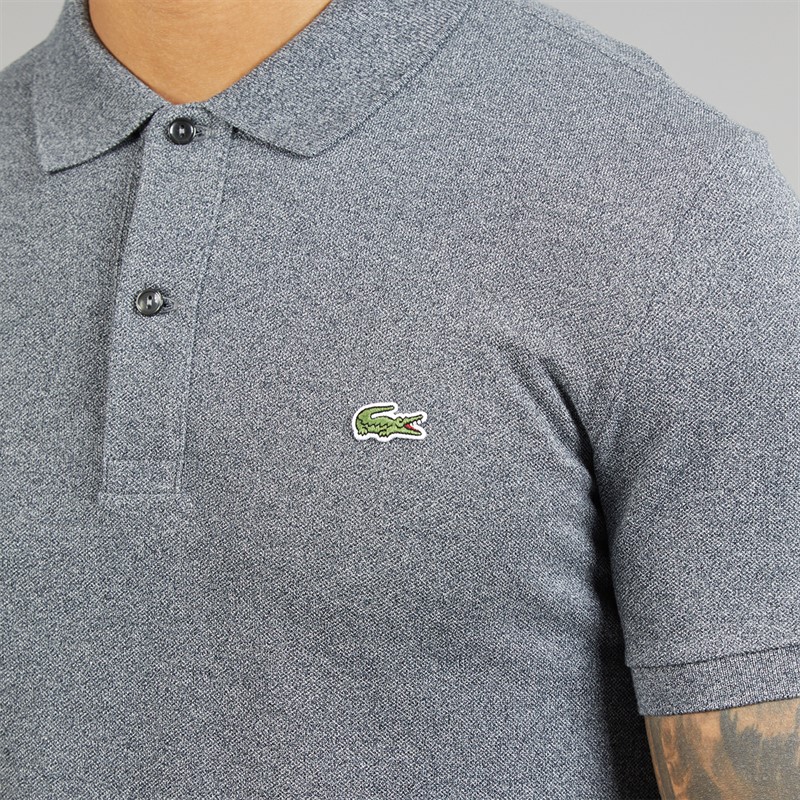 Lacoste Mens Slim Fit Polo Shirt Mouse Grey