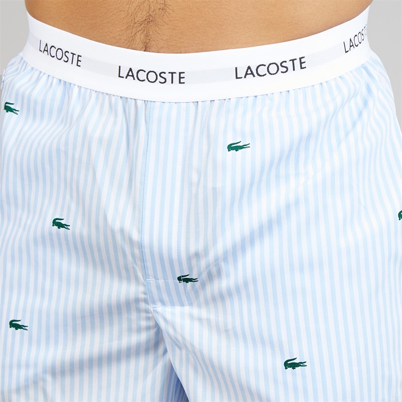 Lacoste Mens Lounge Pants Blue/White/Green