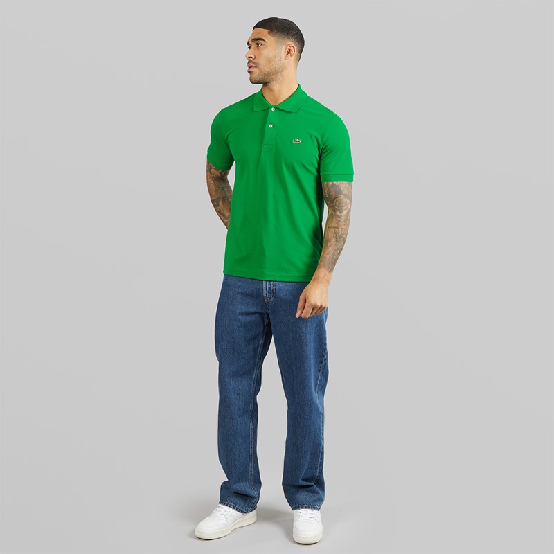 Lacoste Mens Classic Fit Light Polo Lawn Green