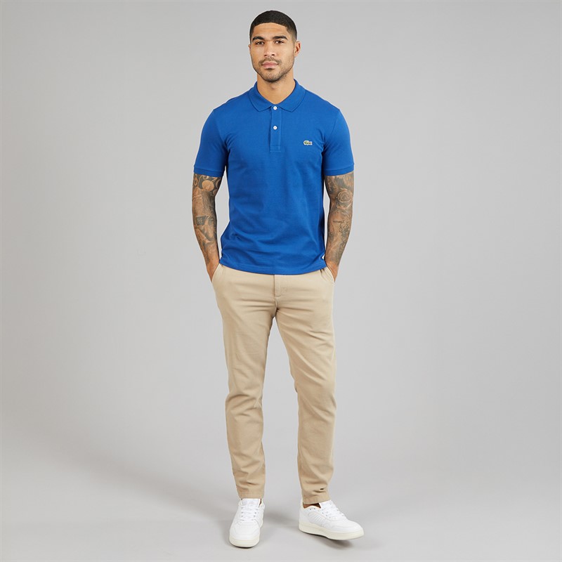 Lacoste Mens Slim Fit Polo Shirt Sapphire Blue