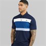 Lacoste Mens Regular Fit Colour Block Polo Shirt Navy Blue/Blue/White