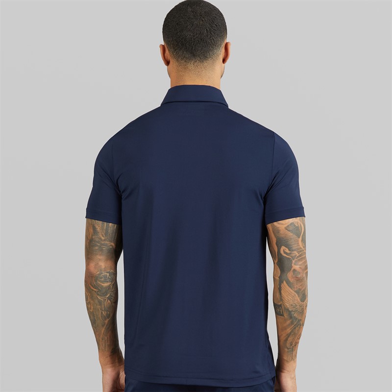 Lacoste Mens Regular Fit Colour Block Polo Shirt Navy Blue/Blue/White