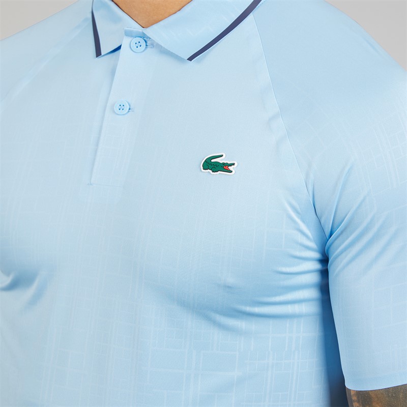 Lacoste Mens On Court Polo Shirt Pale Blue