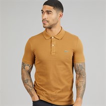 Lacoste Mens Slim Fit Polo Shirt Camel