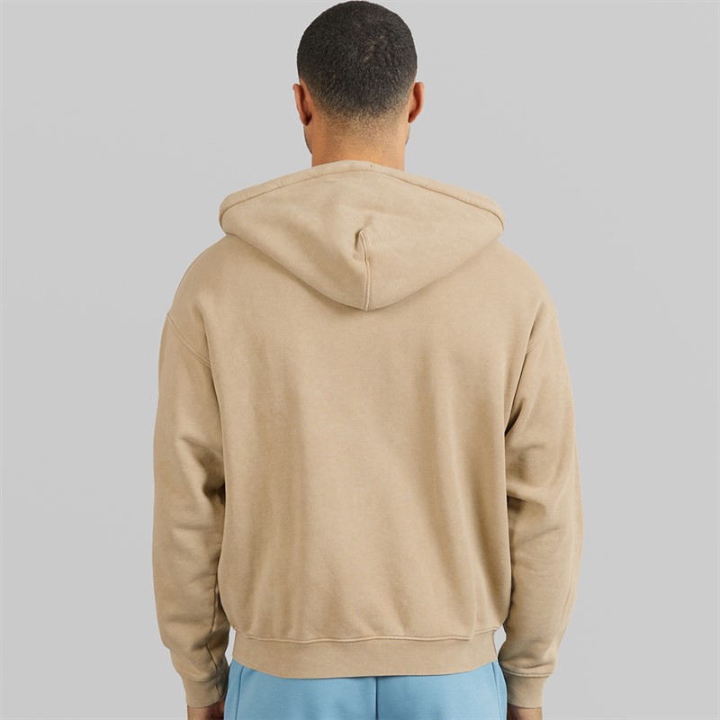 Lacoste Mens Zip Through Hoodie Beige