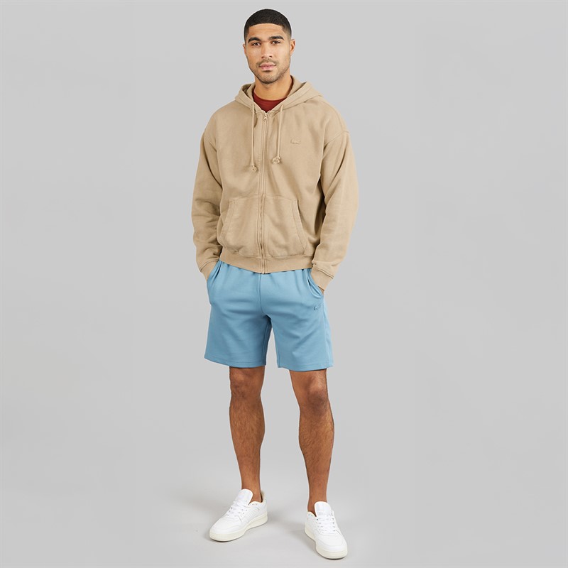 Lacoste Mens Zip Through Hoodie Beige