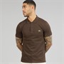 Lacoste Mens Slim Fit Polo Shirt Heathered Brown