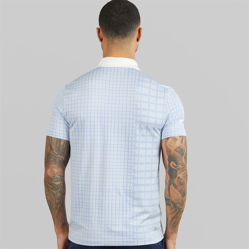 Lacoste Mens Polo Shirt White/Purple