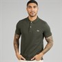 Lacoste Mens Slim Fit Polo Shirt Dark Khaki Green