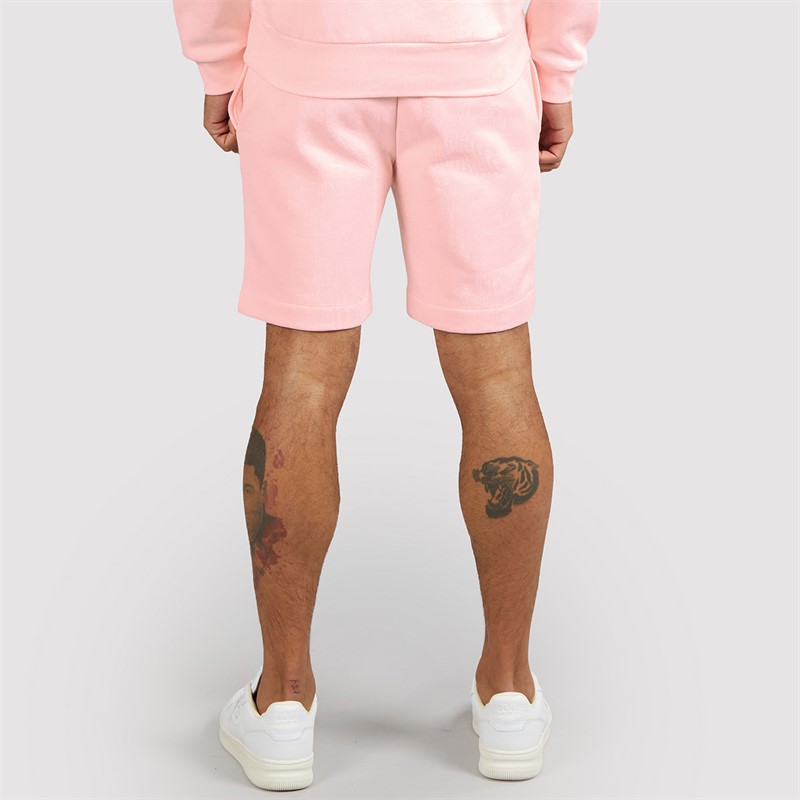Lacoste Mens Regular Fit Fleece Shorts Light Pink
