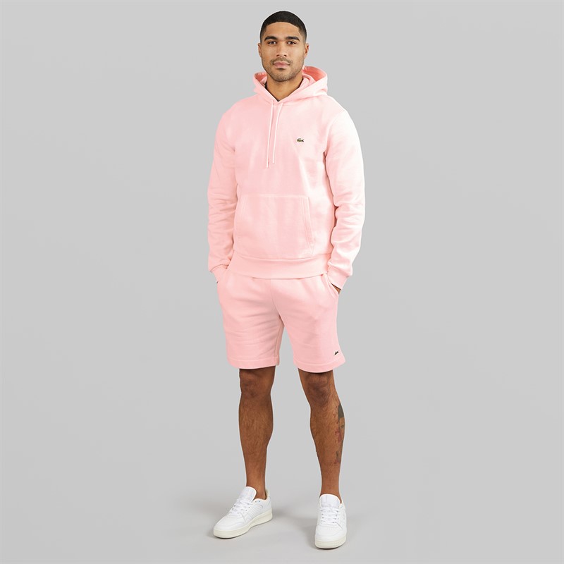 Lacoste Mens Regular Fit Fleece Shorts Light Pink