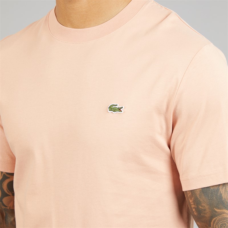 Lacoste Mens T-Shirt Pinkish Beige