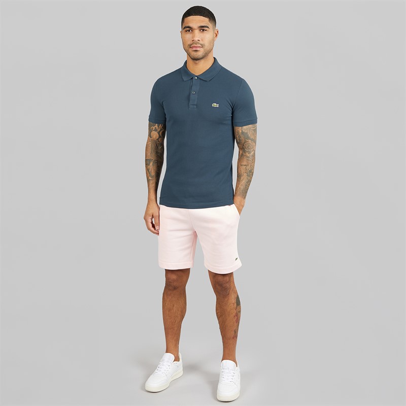 Lacoste Mens Slim Fit Polo Shirt Mineral Blue