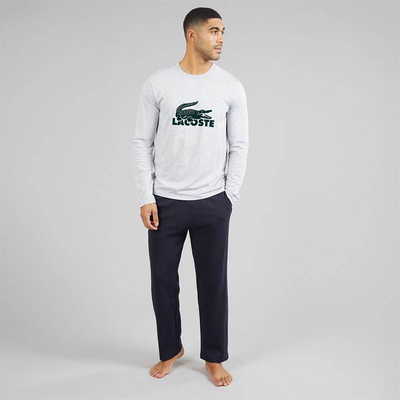 Lacoste Mens Lounge Pants Navy Blue/Green