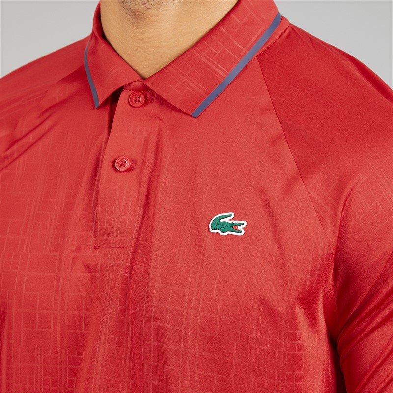 Lacoste Mens On Court Polo Shirt Rouge