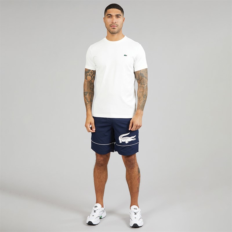 Lacoste Mens Tennis Heritage Print T-Shirt White