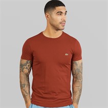 Lacoste Mens T-Shirt Copper Red