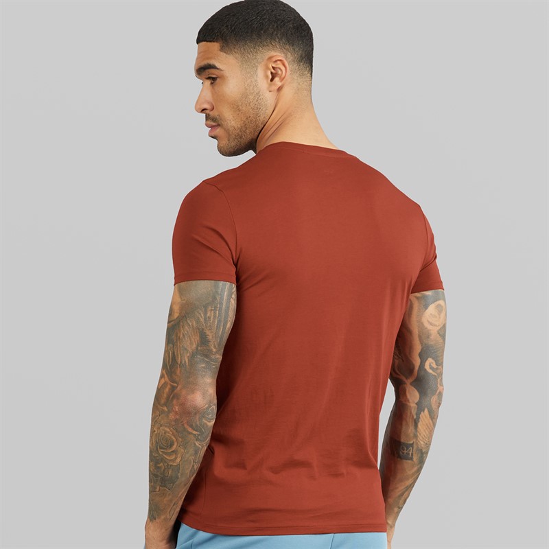 Lacoste Mens T-Shirt Copper Red