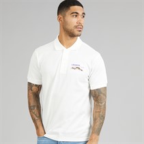 Lacoste Mens Classic Fit Embroidered Motif Polo Shirt White