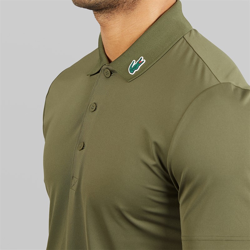 Lacoste Mens Regular Fit Polo Shirt Khaki Green