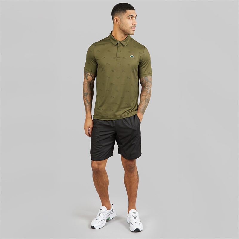 Lacoste Mens Regular Fit Polo Shirt Khaki Green/Green