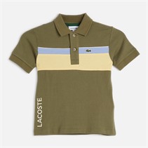 Lacoste Boys Polo Shirt Olive/Farine