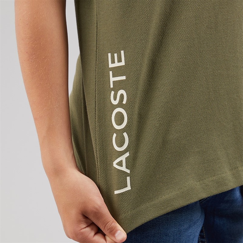 Lacoste Boys Polo Shirt Olive/Farine