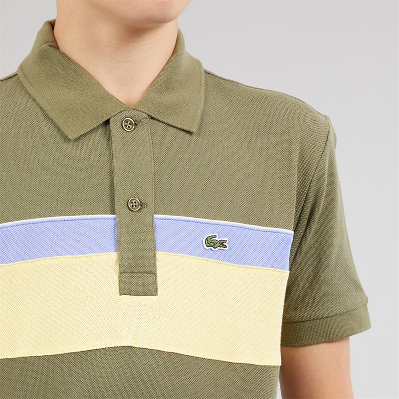 Lacoste Boys Polo Shirt Olive/Farine
