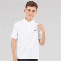 Lacoste Boys Polo Shirt Blanc/Multico